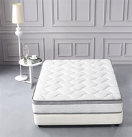 Matelas orthopédiques pour lit King Queen en mousse à mémoire de forme hybride souple et ressort ensaché Boîte roulée de refroidissement en gros bon marché pour la chambre à coucher