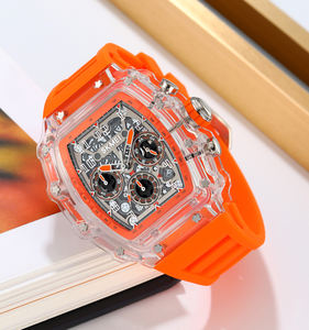 Skmei 2305 orologio di marca di lusso a sei mani stile Sport orologio da polso Gel di <span class=keywords><strong>Silicone</strong></span> da uomo impermeabile 50M orologi al quarzo - Product Image 4