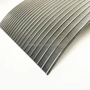 Solid Separation 1mm Slot Size 304 316 Stainless Steel Profile Wire Wedge Filter Screen Mesh