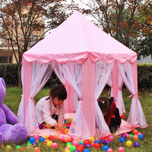 Tente de jeu personnalisée en forme de château de princesse avec lumières étoiles, jouets pour enfants, jeux d'intérieur et d'extérieur - Product Image 4