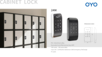 OYO Serrure numérique intelligente Clavier sans clé TTLock Serrure d'armoire Coffre-fort électronique Verrouillage du numéro de casier Sauna GYM Room