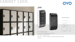 Oyo kỹ thuật số thông minh khóa Keyless Bàn phím ttlock tủ khóa an toàn điện tử mật mã khóa số phòng tắm hơi phòng tập thể dục - Product Image 3