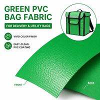 Tissu Oxford en PVC 840D vert herbe, résistant aux rayures, imperméable, 0,5 mm, pour sacs de randonnée en plein air