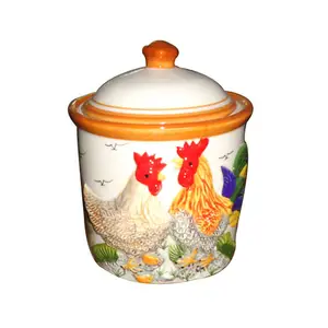 批发陶瓷动物曲奇罐蜂蜜罐家居装饰节日礼品存储罐