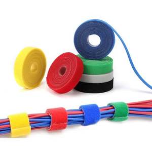 Organizador de Cables Ecológico Reutilizable de Doble Cara con Cierre de Gancho y Bucle Resistente al Calor para Gestión de Cables de Doble Fila - Product Image 2