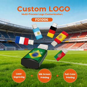 Football Cup USB Flash Drive Factory Customized Collectible Gift 128MB-64GB U-disk Support Team Business Gifts