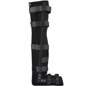 Thigh <b>Brace</b> Reinforced Fixation <b>Support</b> For <b>Knee</b> Fracture Recovery Black SML Size Composite Fabric Joint <b>Support</b> Braces - Product Image 5