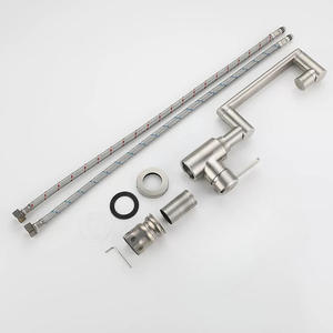 Robinet de lavabo pliable, télescopique et rotatif à poignée unique avec bras articulé, pour eau chaude et froide, <span class=keywords><strong>cuisine</strong></span> et salle de bain - Product Image 3