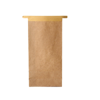 Emballage alimentaire promotionnel écologique, jetable et recyclable, sac en papier kraft brun avec fenêtre pour poulet rôti, pop-corn fraîchement cuit