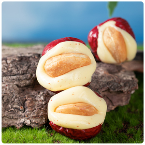 Jujubes rouges fourrées au lait de noix de cajou, faites à la main, supportées par OEM/ODM, pour en-cas aux noix - Product Image 6