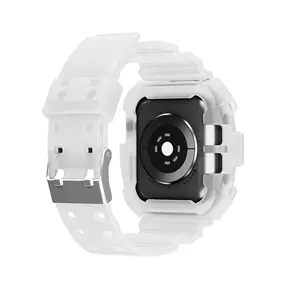 עמיד הלם Camo TPU שעון רצועת עבור אפל שעון צמיד להקת 44mm 40mm 42mm 38mm עם פגוש מקרה