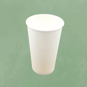 Vaso de papel blanco liso diseñado con material duradero de calidad alimentaria para un servicio confiable de bebidas frías y calientes Proveedor indio - Product Image 2