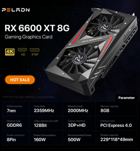 Peladn 2026 Nueva Tarjeta Gráfica para PC <span class=keywords><strong>Radeon</strong></span> 6600 de 8GB con Doble Ventilador, GPU <span class=keywords><strong>6650</strong></span> GDDR6 de 128 bits y 8 pines para Juegos, 6650xt - Product Image 3