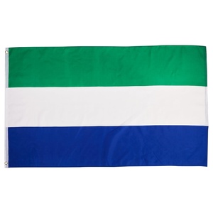 Bandera de Sierra Leona 3x5 pies, Bandera de Calidad Resistente a la Decoloración, Colores Vivos, Bandera Nacional para Interiores y Exteriores, Venta al por Mayor - Product Image 1