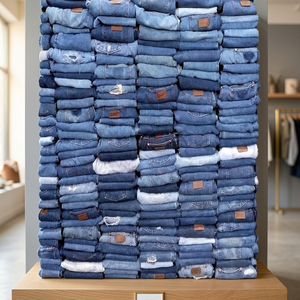 Jeans en denim de marque pour hommes, lot de surplus, grossistes du Bangladesh, applicable aux industries du vêtement, MOQ 80, prix FOB - Product Image 3