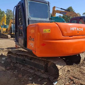 Excavatrice japonaise Hitachi ZX70, petite excavatrice de 7 tonnes, excavatrice sur chenilles Hitachi pour travaux agricoles et forestiers avec certification EPA - Product Image 3