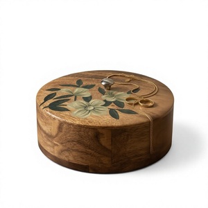 Premium Wooden Chapati <b>Box</b> with Flip Top Lid-<b>Stackable</b> Classic Design for Wedding Customized Indian Roti <b>Storage</b> - Product Image 5