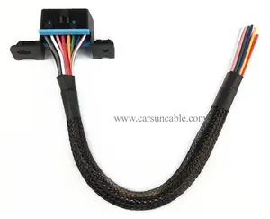 16PIN j1962F OBD2 Female to Open Cable OBDII Dash Port Pigtail Fixed Wire Harness