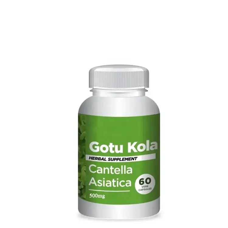 OEM Private Label Gotu Kola Ergänzungen Gotu Kola Kapseln unterstützen die Gesundheit und das Immunsystem der Haut