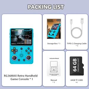 RG36max Classica Console di Gioco Portatile <span class=keywords><strong>Retro</strong></span> con Schermo IPS da 3,5 Pollici, Sistema Open Source ArkoS, 64GB, 20000+ Giochi - Product Image 6