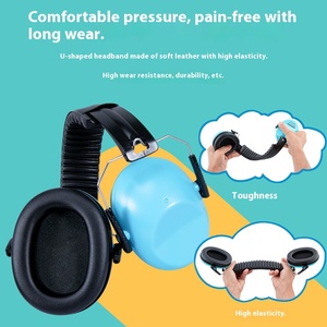 방음 편안한 감압 수면 엔터테인먼트 어린이 청력 보호를 위한 학습 소음 감소 귀마개 - Product Image 5