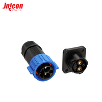 Connecteur circulaire industriel M23 2+1+3 broches à montage sur panneau 15A 300V 5A 60V IP67, ensemble mâle-femelle pour servomoteur robot