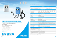 Bluesky Nouvelle borne de recharge murale rapide 7 kW AC pour véhicules électriques, Type 2 GB/T, avec carte RFID, pour la rénovation/amélioration