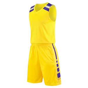 Ensemble de maillots de basket-ball personnalisés de qualité supérieure pour adultes unisexes, respirants, absorbant la transpiration, taille plus, imprimés, séchage rapide - Product Image 1