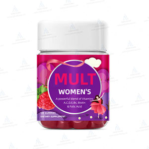 Gomitas Multivitamínicas con Vitaminas <span class=keywords><strong>A</strong></span>, C, D, Ácido Fólico y Biotina para el Cuidado de la Salud Femenina - Product Image 1