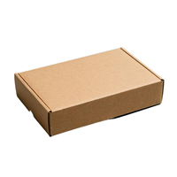 Boîtes en carton ondulé marron personnalisées avec logo, pour l'emballage de vêtements, écologiques, recyclables, imperméables, de luxe, de marque, en gros