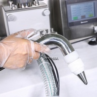 Machine professionnelle de dépose et de décoration de crème, de confiture et de garniture pour petits gâteaux, croissants, pains et biscuits commerciaux