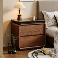 Table de chevet moderne à assembler soi-même, style mi-siècle, couleur crème, armoire de rangement pour petite chambre à coucher