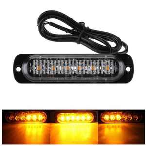 Lámpara de <span class=keywords><strong>alerta</strong></span> Ultra delgada para motocicleta, luz de ráfaga lateral ultrafina, 6LED, 12-24V - Product Image 6