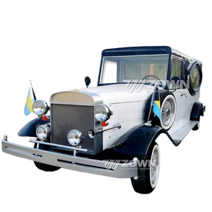 Cercueil funéraire de style voiture classique vintage pour le transport de cercueils, le accompagnement des âmes quittées et les processions funéraires - Product Image 1