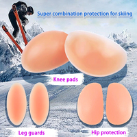 PUMEI-Ensemble de protections de ski en silicone pour femmes pour prévenir les chutes et réduire la douleur