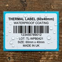 Rouleau d'étiquettes thermiques autocollantes 60x40mm, autocollants rectangulaires vierges pour l'impression de codes-barres et l'emballage
