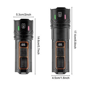 Hot Sale Super Bright Led Mini USB Rechargeable Camping Torches High Lumens Dual <strong>Switch</strong> Waterproof <strong>Powerful</strong> Flashlights - Product Image 2
