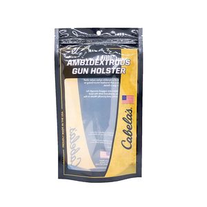 Logo personnalisé imprimé surface brillante emballage d'étui <span class=keywords><strong>de</strong></span> pistolet ambidextre pochette debout avec fenêtre transparente et trou rond - Product Image 1