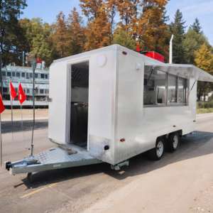 Carrito <span class=keywords><strong>de</strong></span> desayuno callejero <span class=keywords><strong>de</strong></span> comida, quiosco móvil, <span class=keywords><strong>puesto</strong></span> <span class=keywords><strong>de</strong></span> comida, caravana <span class=keywords><strong>de</strong></span> aperitivos portátil totalmente equipada - Product Image 6