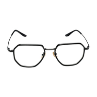 Montures de lunettes polygonales en acétate faites à la main en titane IP, montures optiques, montures de lunettes de vue, style moderne brillant, design Y2K