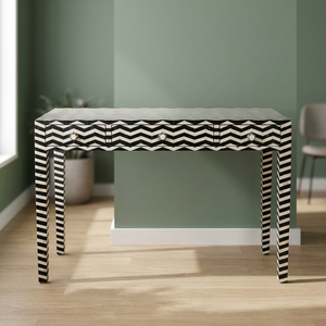 Table basse moderne en os incrusté avec tiroirs, structure en bois, garantie 5 ans, design personnalisable, mobilier de salon Uttar - Product Image 1
