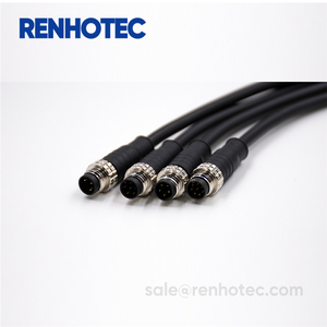 Thép Không Gỉ LED Ổ Cắm Chống Thấm Nước Coax Solder 3D Vòng E Bullet Motor Wirable IP68 M12 Fo Nối IP69K - Product Image 5