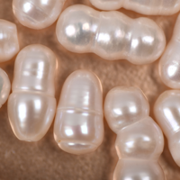 Perles d'eau douce naturelles, perles baroques irrégulières, forte luminosité, bonne qualité, trou traversant, DIY, 9 mm, 15 mm, rose, violet, blanc