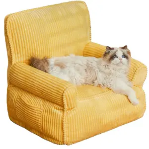Orta küçük Pet çekyat ayrılabilir ve yıkanabilir kedi kanepe için ODM OEM kedi kanepe