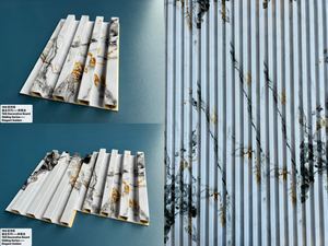 Thiết kế mới 2025 nội thất mô hình bằng đá cẩm thạch gỗ Veneer <span class=keywords><strong>PVC</strong></span> WPC Panel tường khác Hội Đồng Quản trị nội bộ tường ốp - Product Image 3