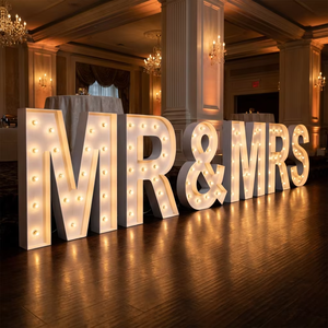 <span class=keywords><strong>Letras</strong></span> Luminosas Gigantes Personalizadas de 4 Pies para Eventos Corporativos, Bodas, Decoración de Fiestas, Números Grandes, Envío DDP - Product Image 6