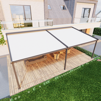 Auvent de toit rétractable mural, pergola de jardin, toit motorisé en PVC, gazebo, auvent, terrasse, balcon, écran