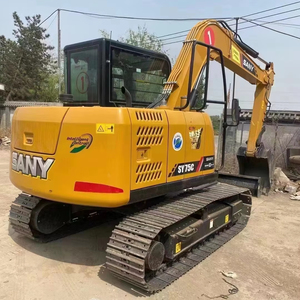 Excavatrice Sany Sy75 d'occasion, mini-pelleuse sur chenilles Sy60c Sy75c, pelleuse minière 7 tonnes, moteur Isuzu - Product Image 1