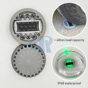 アルミニウムLEDソーラー舗装マーカーキャットアイ点滅安定したプラスチックLEDロードスタッド反射ソーラーキャットアイ - Product Image 3