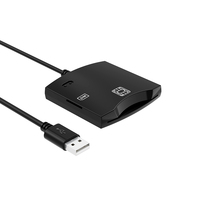 Pour ROCKETEK EMV CAC ID IC Portable USB lecteur de carte à puce ISO 7816 Installation externe pour les paiements par carte de crédit bancaire ATM